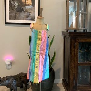 Boden girls (size 7/8) denim overall dress